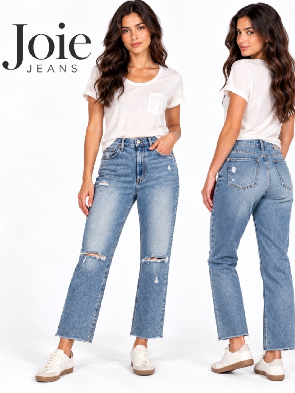 Serra by Joie light to medium wash Cropped Jeans